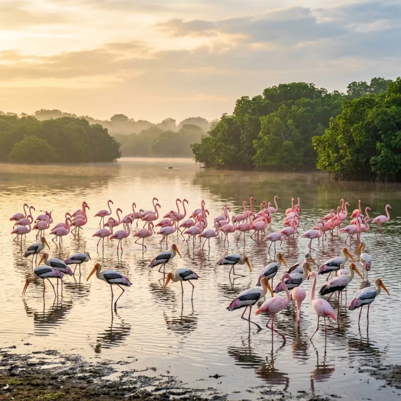 Waterbirds at Kumana Villu